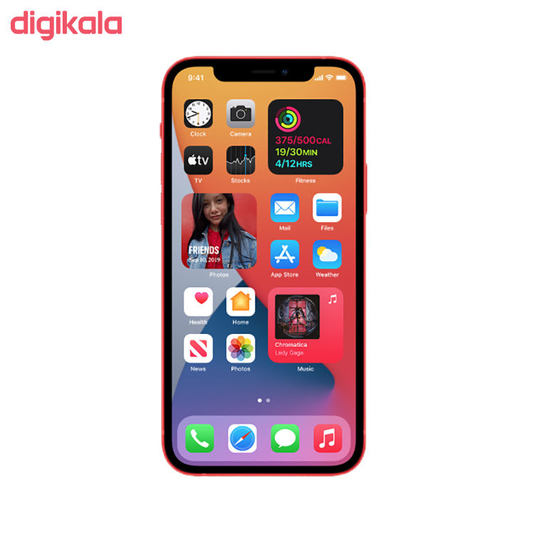 گوشی موبایل اپل مدل iPhone 12 A2404 دو سیم‌ کارت ظرفیت 128 گیگابایت-گوشی موبایل «iPhone 12» پرچم‌دار جدید شرکت اپل است که با چند ویژگی جدید و دوربین دوگانه روانه بازار شده است. اپل برای ویژگی‌ها و طراحی کلی این گوشی از همان فرمول چند سال اخیرش استفاده کرده است. نمایشگر آیفون 12 به پنل Super Retina م ...